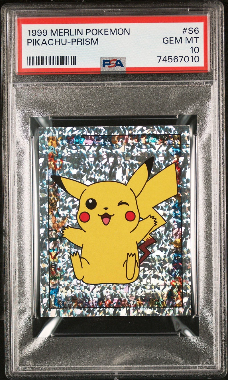 1999 Merlin Pokemon S6 Pikachu-prism PSA