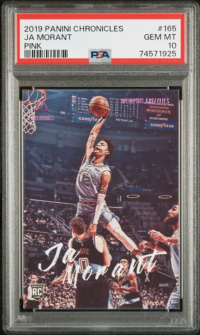 2019 Panini Chronicles 165 Ja Morant Pink PSA 10