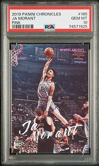 2019 Panini Chronicles 165 Ja Morant Pink PSA 10