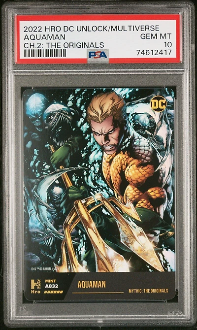 2022 Hro Dc Unlock The Multiverse Chapter 2 Aquaman PSA 10