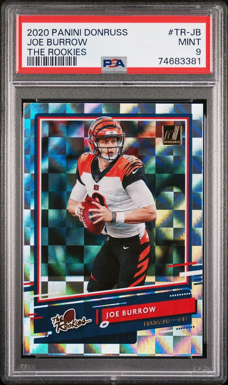 2020 Panini Donruss The Rookies Tr-jb Joe Burrow PSA 9
