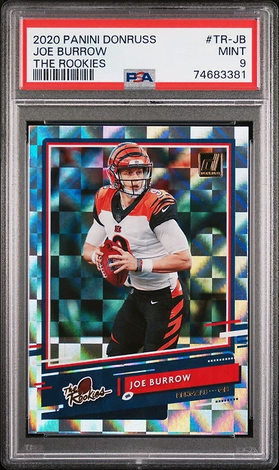 2020 Panini Donruss The Rookies Tr-jb Joe Burrow PSA 9