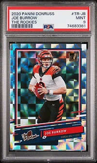 2020 Panini Donruss The Rookies Tr-jb Joe Burrow PSA 9
