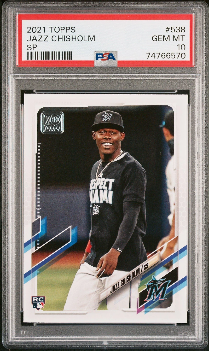 2021 Topps 538 Jazz Chisholm Sp PSA 10