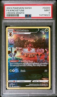 2023 Pokemon Sword And Shield Crown Zenith Gg02 Fa/kricketune PSA 9