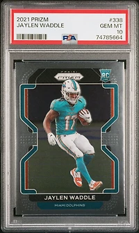 2021 Panini Prizm 338 Jaylen Waddle PSA 10