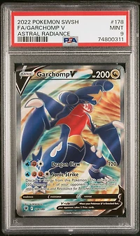 2022 Pokemon Sword & Shield Astral Radiance 178 Full Art/garchomp V PSA