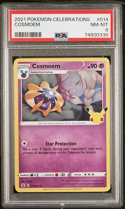 2021 Pokemon Celebrations 014 Cosmoem PSA