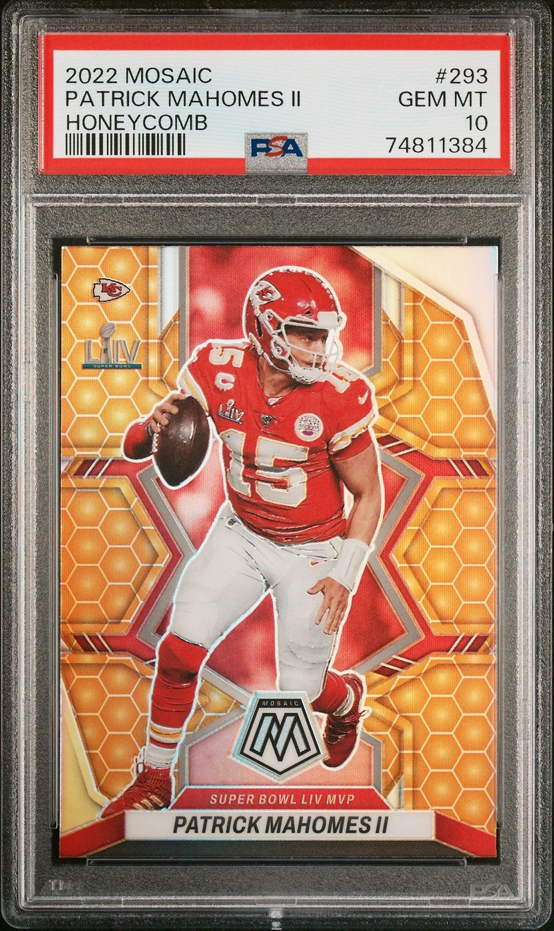 2022 Panini Mosaic 293 Patrick Mahomes Ii Honeycomb PSA 10