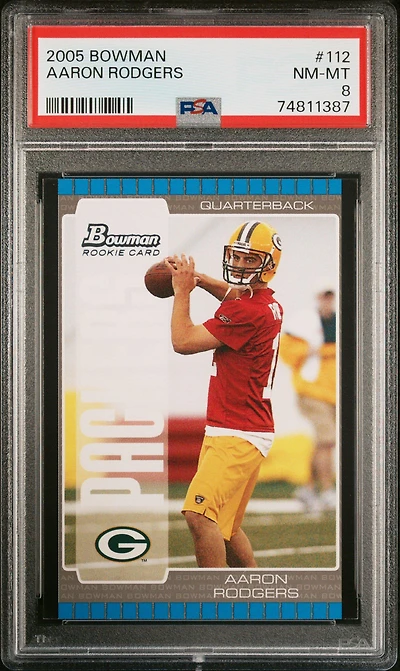 2005 Bowman 112 Aaron Rodgers PSA