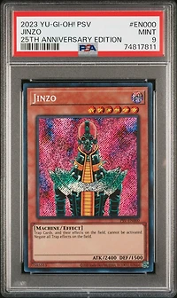 2023 Yu-gi-oh! Pharaoh's Servant 25th Anniversary Edition En000 Jinzo PSA