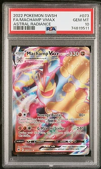 2022 Pokemon Sword & Shield Astral Radiance 073 Full Art/machamp Vmax PSA
