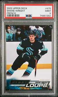 2022 Upper Deck 475 Shane Wright French PSA 9