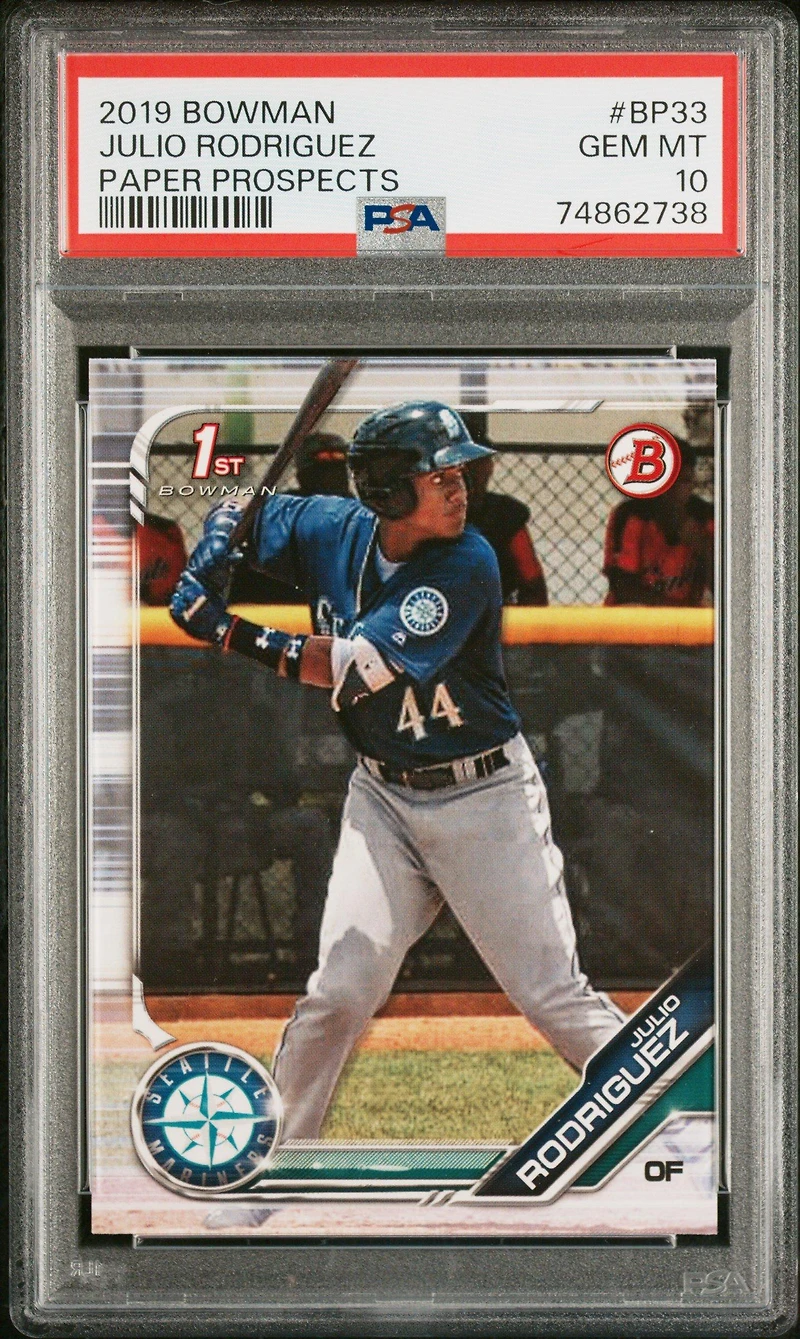 2019 Bowman Paper Prospects Bp33 Julio Rodriguez PSA 10