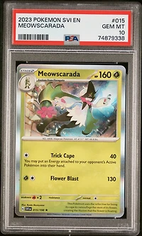 2023 Pokemon Svi En-scarlet & Violet 015 Meowscarada PSA 10