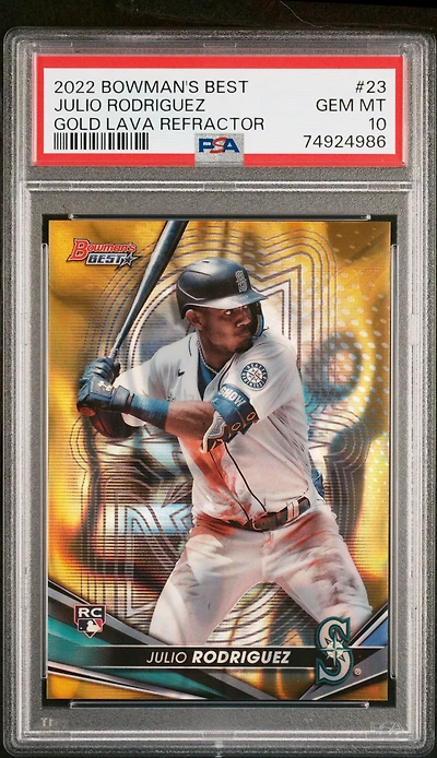 2022 Bowman's Best 23 Julio Rodriguez PSA 10