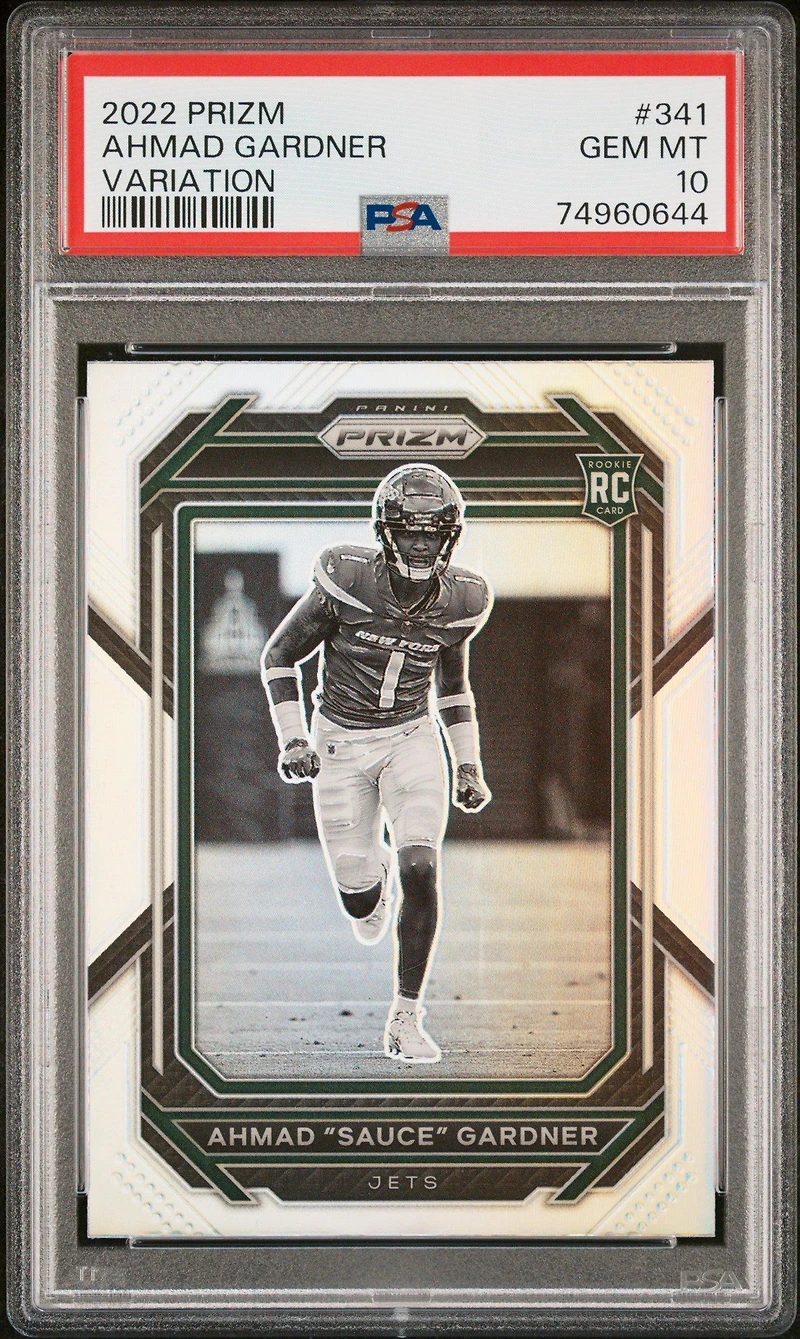 2022 Panini Prizm 341 Ahmad "sauce" Gardner Variation PSA 10
