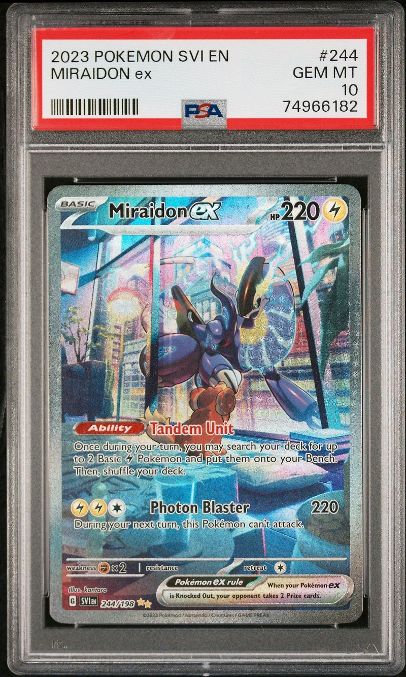 2023 Pokemon Svi En-scarlet & Violet Miraidon Ex PSA