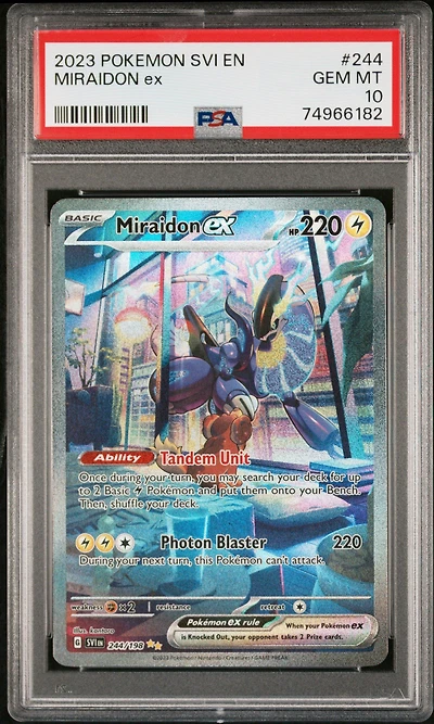 2023 Pokemon Svi En-scarlet & Violet Miraidon Ex PSA