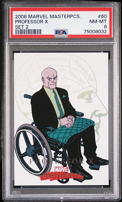 2008 Marvel Masterpieces Set 2 60 Professor X PSA 8