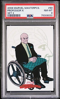 2008 Marvel Masterpieces Set 2 60 Professor X PSA 8