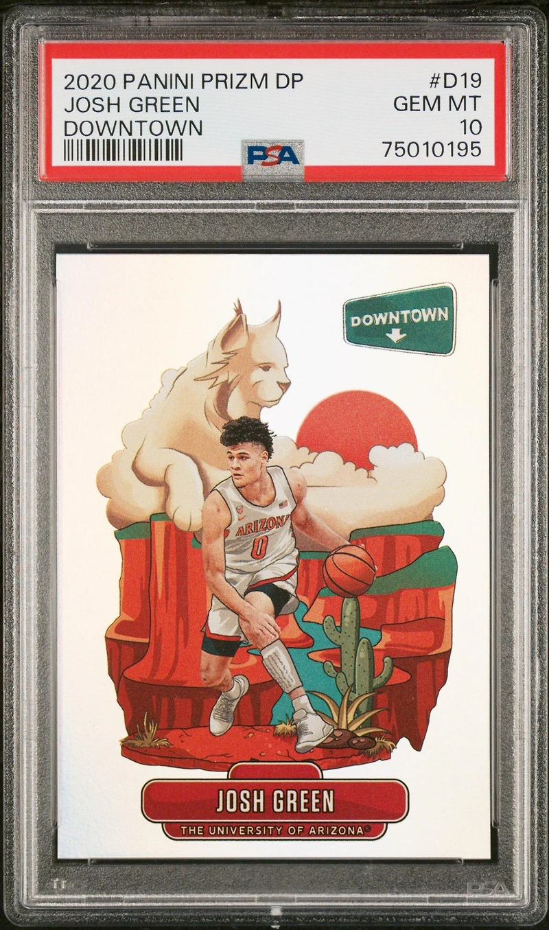 2020 Panini Prizm Draft Picks Downtown D19 Josh Green PSA 10