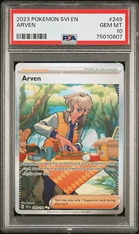 2023 Pokemon Svi En-scarlet & Violet 249 Arven Special Illustration Rare PSA