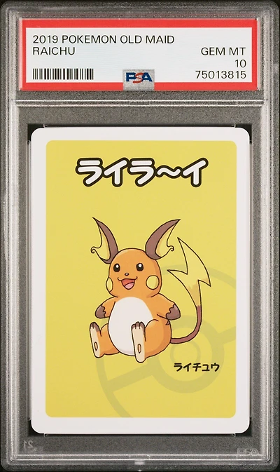 2019 Pokemon Old Maid Raichu PSA 10