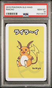2019 Pokemon Old Maid Raichu PSA 10
