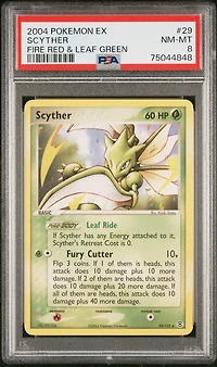2004 Pokemon Ex Fire Red & Leaf Green 29 Scyther PSA 8