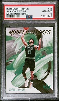 2021 Panini Court Kings Modern Strokes 11 Jayson Tatum PSA 10