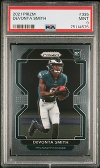 2021 Panini Prizm 335 Devonta Smith PSA 9