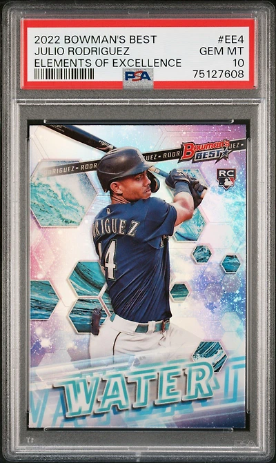 2022 Bowman's Best Elements Of Excellence Ee4 Julio Rodriguez PSA 10