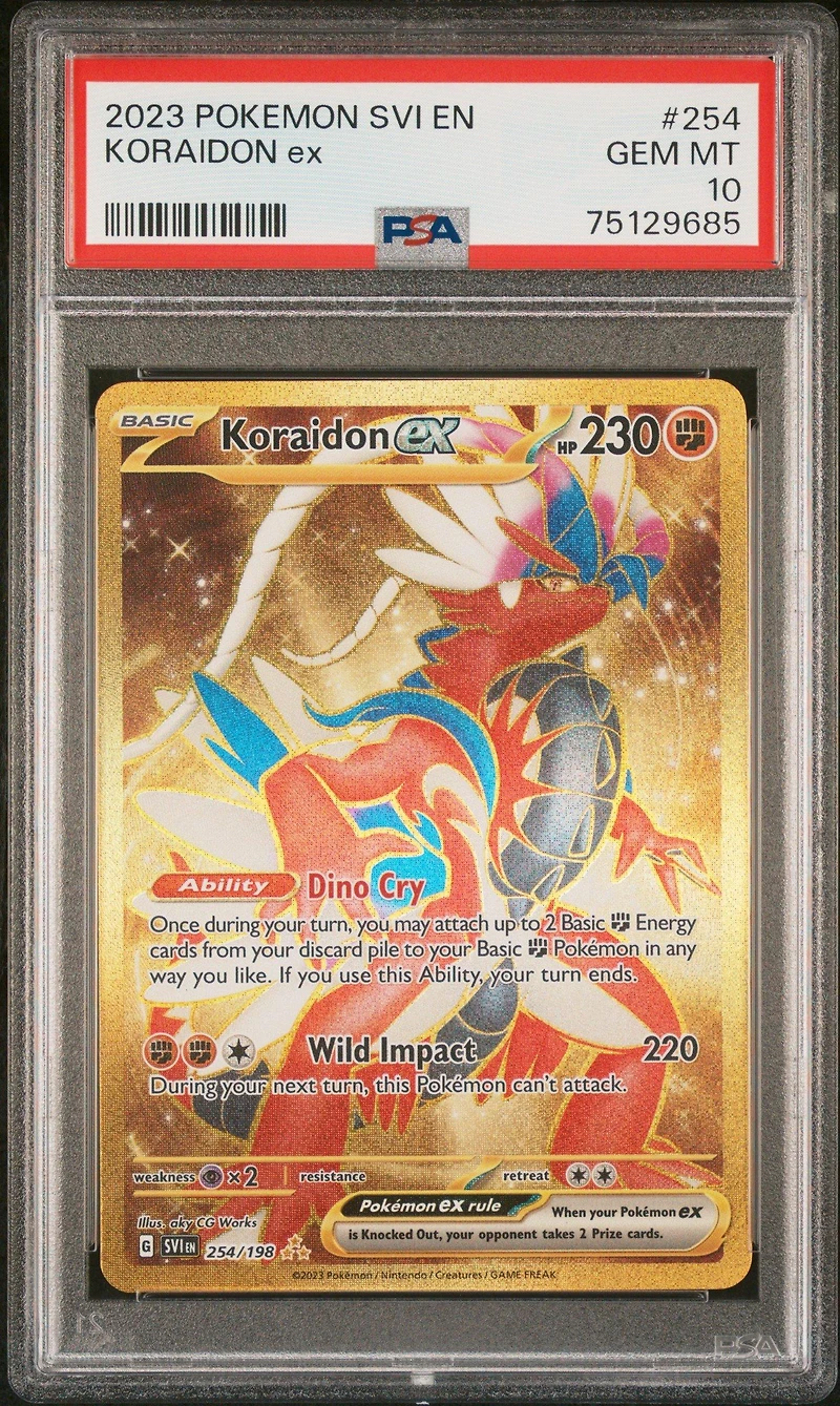 2023 Pokemon Svi En-scarlet & Violet 254 Koraidon Ex PSA 10