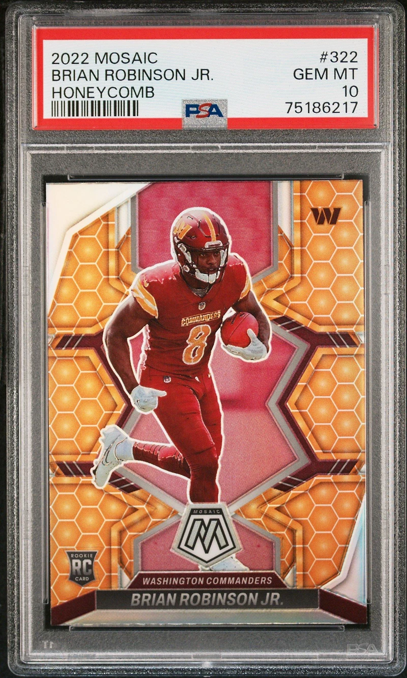Panini Mosaic Brian Robinson Jr. Honeycomb PSA 10