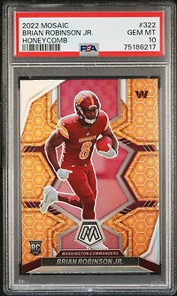 Panini Mosaic Brian Robinson Jr. Honeycomb PSA 10