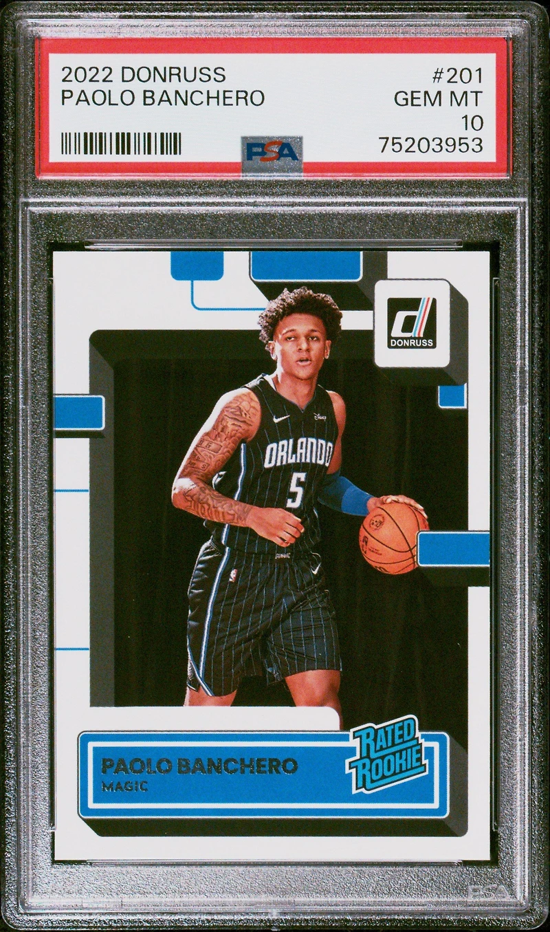 2022 Panini Donruss 201 Paolo Banchero PSA 10