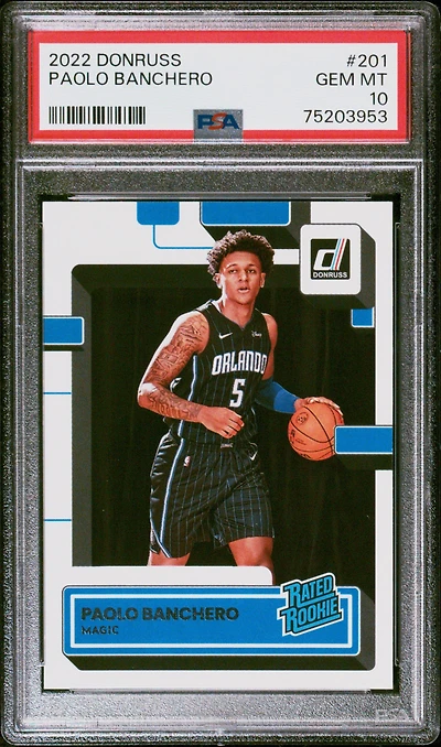 2022 Panini Donruss 201 Paolo Banchero PSA 10