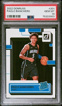 2022 Panini Donruss 201 Paolo Banchero PSA 10