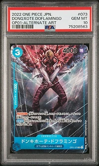 2022 One Piece Japanese Op01-romance Dawn 073 Donquixote Doflamingo Alternate Art PSA 10