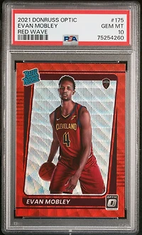2021 Panini Donruss Optic 175 Evan Mobley PSA 10