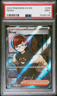 2023 Pokemon Svi En-scarlet & Violet 239 Penny Ultra Rare PSA