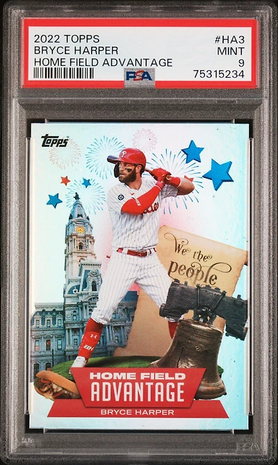 2022 Topps Home Field Advantage Ha3 Bryce Harper PSA 9