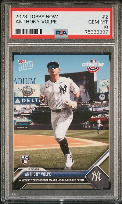 2023 Topps Now Anthony Volpe PSA