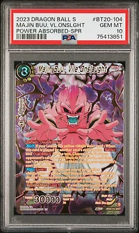 2023 Dragon Ball Super Card Game Series 20 Power Absorbed Bt20-104 Majin Buu, Vile Onslaught Special Rare PSA 10