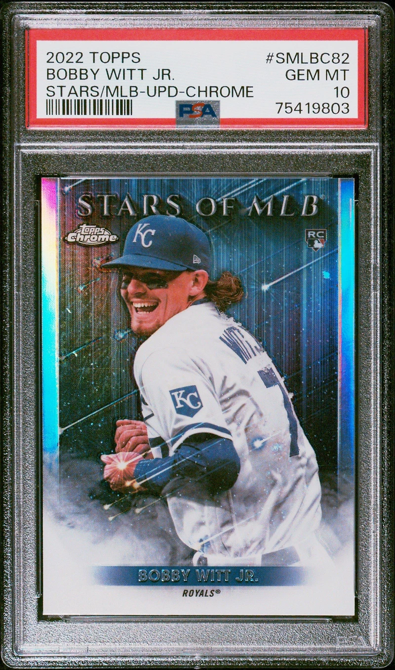2022 Topps Stars Of Mlb Smlbc82 Bobby Witt Jr. Update-chrome PSA 10