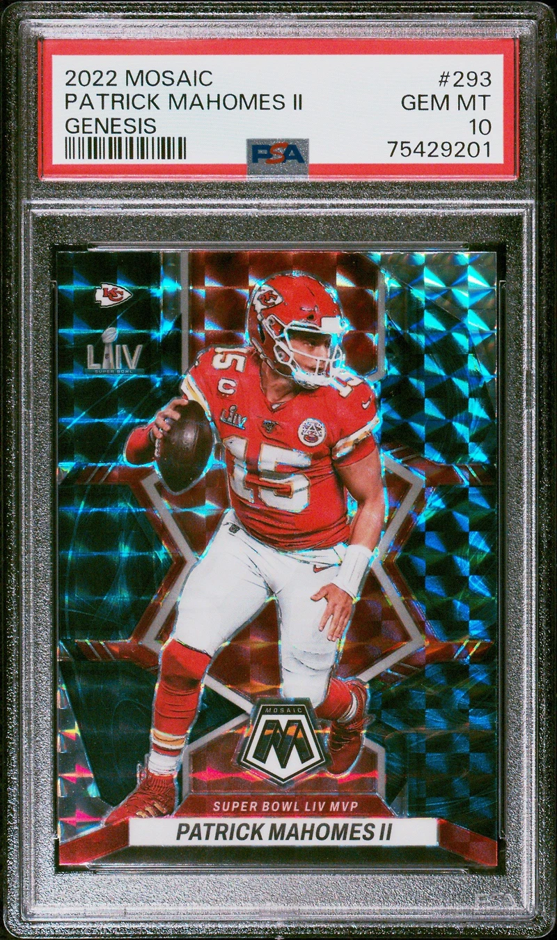 2022 Panini Mosaic 293 Patrick Mahomes Ii Genesis PSA 10