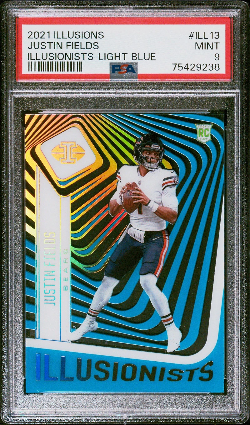 2021 Panini Illusions Illusionists Ill13 Justin Fields PSA 9