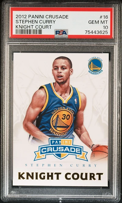 2012 Panini Crusade Knight Court 16 Stephen Curry PSA 10