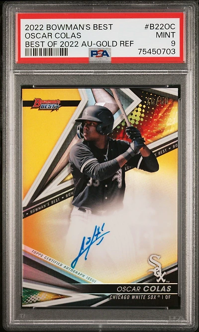 2022 Bowman's Best Best Of 2022 Autographs B22oc Oscar Colas PSA 9